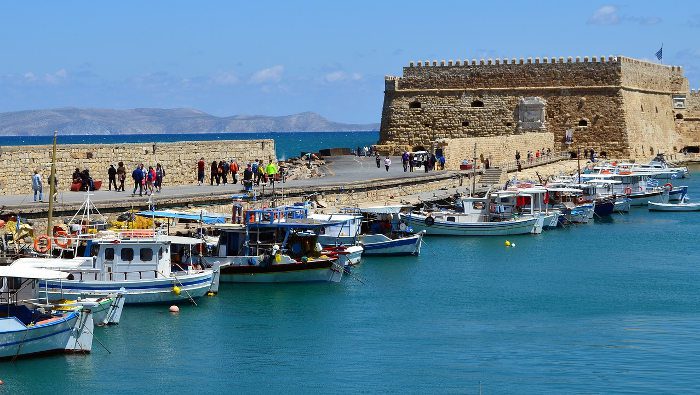 Candia (Iraklion), a Venetian fortress in Greece