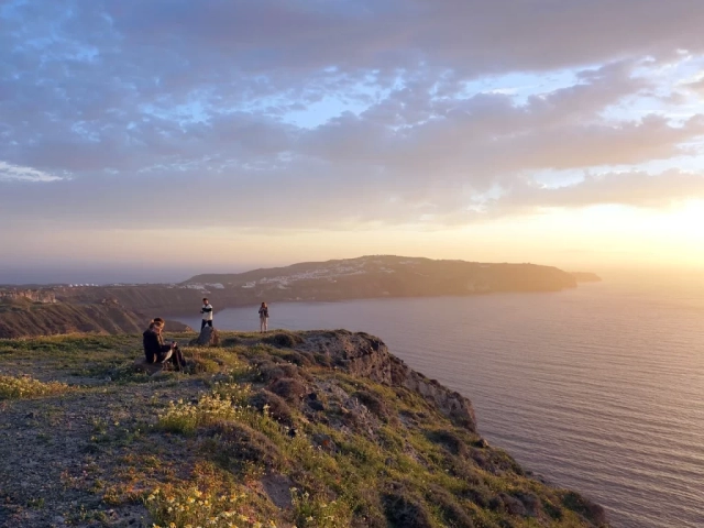 sunset santorini