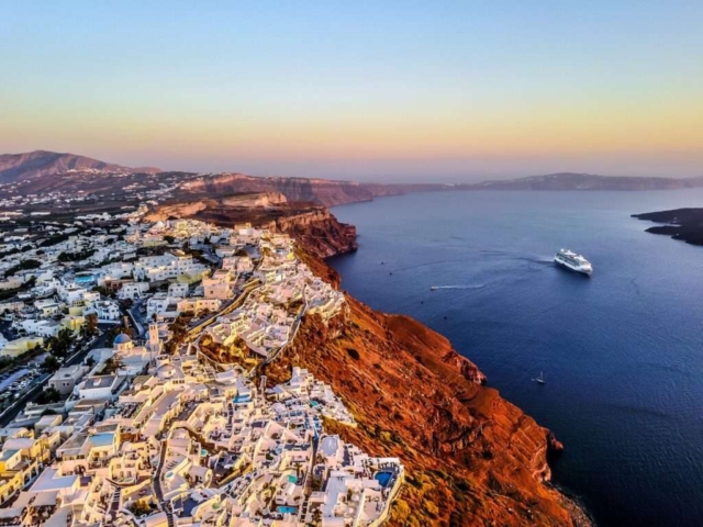 santorini sunset