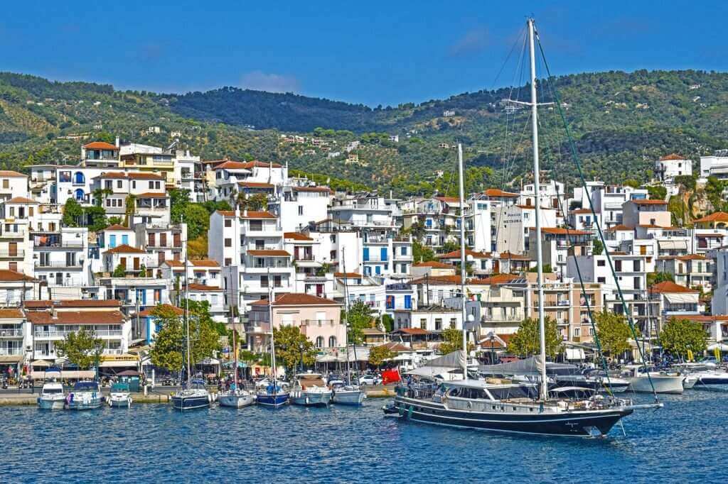 Sailing adventure in Skiathos Greece Mamma Mia tour