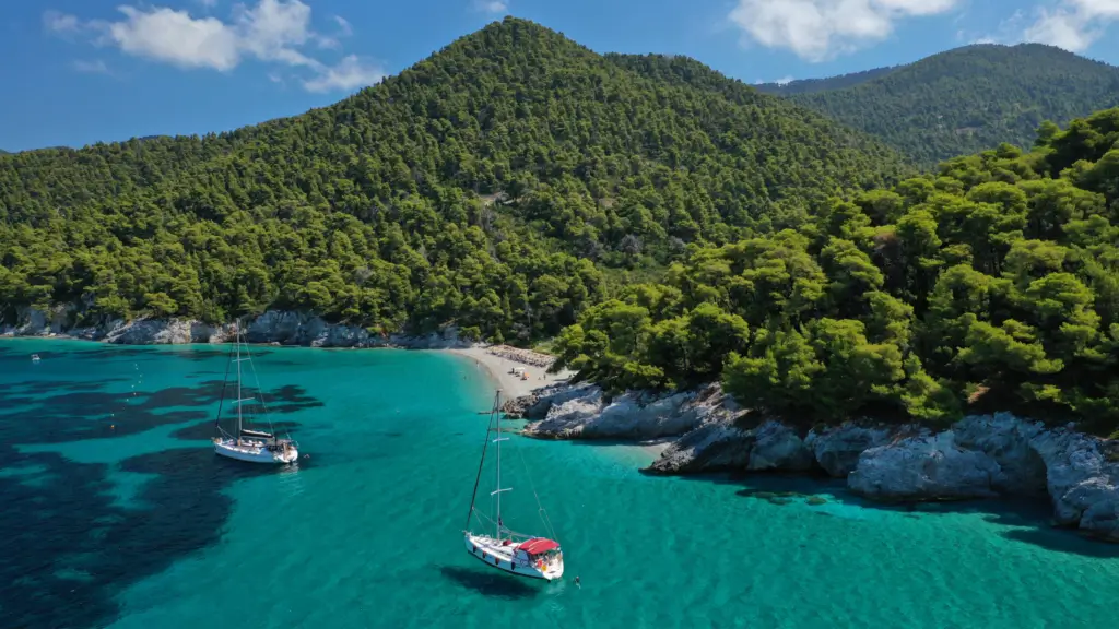 Kastani beach Skopelos Mamma Mia filming location