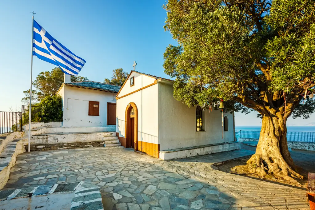 Mamma Mia wedding church Agios Ioannis Skopelos